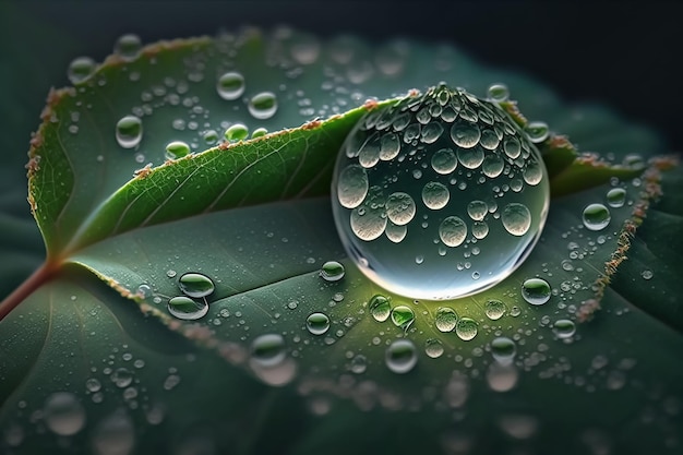 Het vastleggen van de schoonheid van macrofotografie van waterdruppels op planten