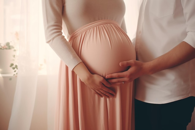 Het vastleggen van zwangerschapsvreugde intieme momenten van het echtpaar Fotografie van aanstaande ouders
