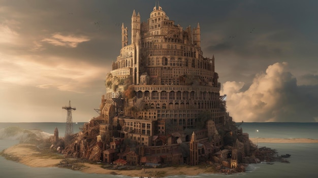 Het verhaal van de toren van Babel uit het boek Genesis