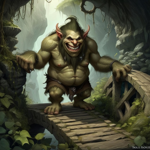Het verhaal van de trol die de mythische wezens van folklore en legende verkent