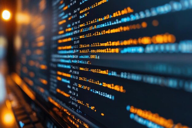 Het verkennen van CSS JavaScript en HTML Closeup op Function Source Code en IT Technology Background