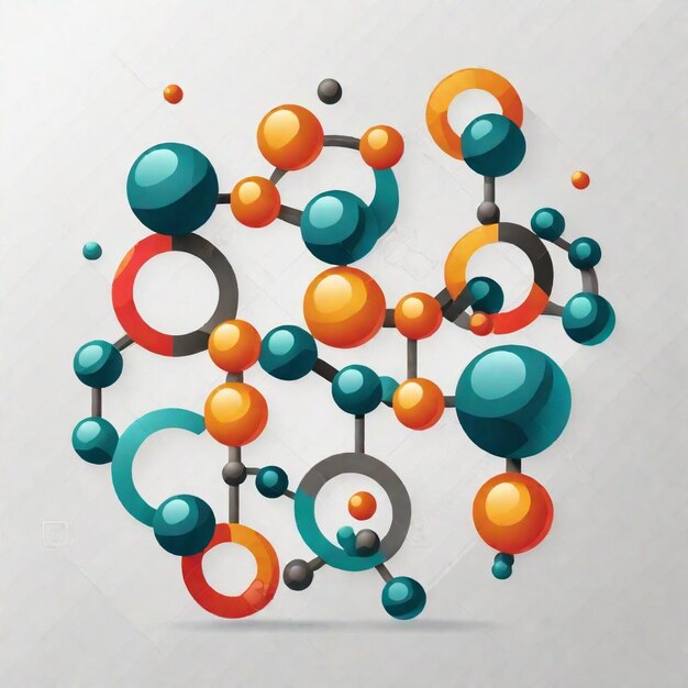 Foto het verkennen van de moleculaire structuur