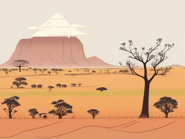 Foto het verkennen van de verbazingwekkende landschappen van namibië afrika