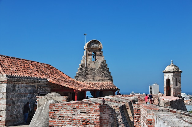 Het vintage fort Castillo de San Felipe in Cartagena, Colombia