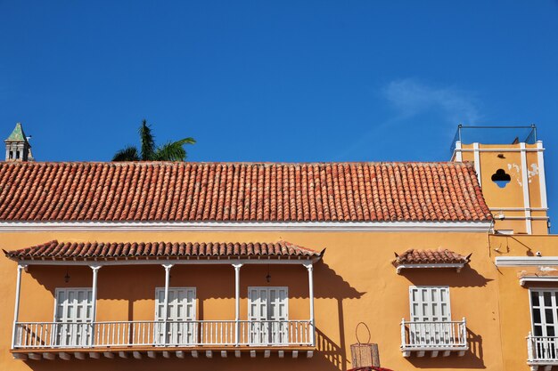 Het vintage huis in Cartagena in Colombia, Zuid-Amerika