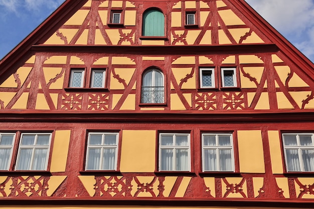 Het vintage huis in Rotenburg op Tauber in Duitsland