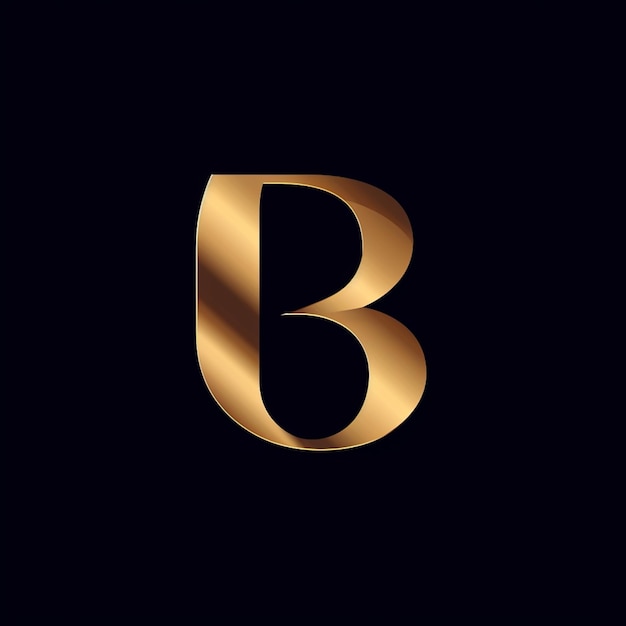 Het woord "b" staat op een zwarte achtergrond.