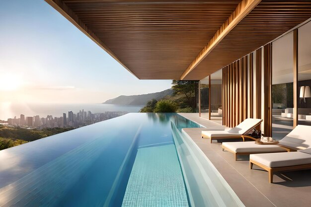 Het zwembad van het hotel Rio de Janeiro