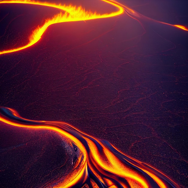 Hete lava Rode lava textuur achtergrond