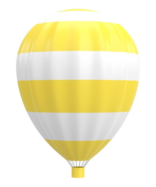 Hete luchtballon 3D illustratie