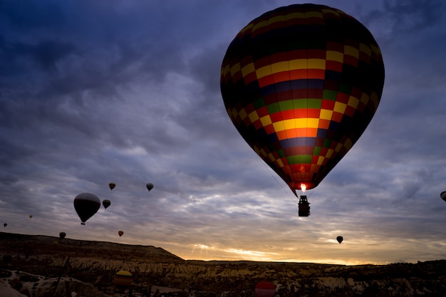 Hete luchtballon, cappadocia turkije