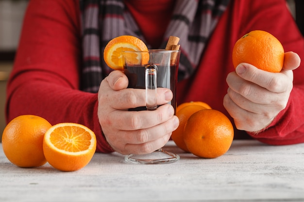 Foto hete rode glühwein