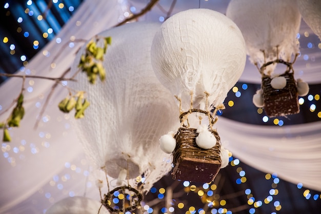 Heteluchtballonnen, Kerstdecoratie