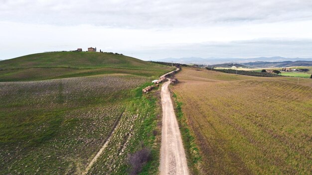 heuvel in val d'orcia, toscane