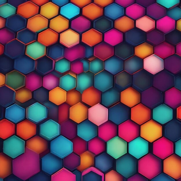 Hex textured background for networking