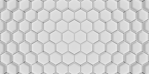 Hexagon abstract background modern hexagon scene Honeycomb pattern background 3D illustration