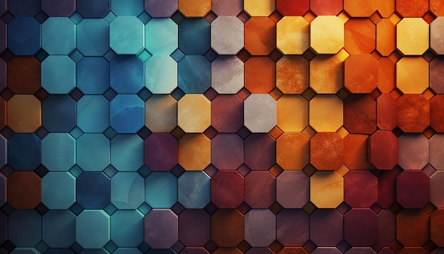 hexagon background and texture