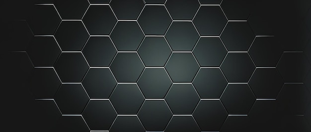 Hexagon concept design abstract technology background generative ai