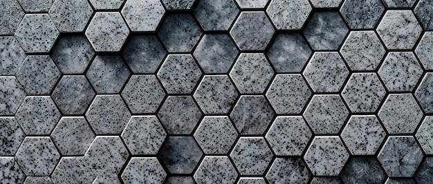 Hexagon concept design abstract technology background generative ai