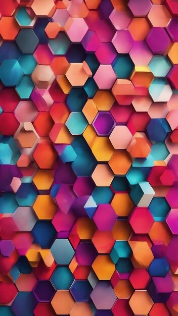 Hexagon geometric background