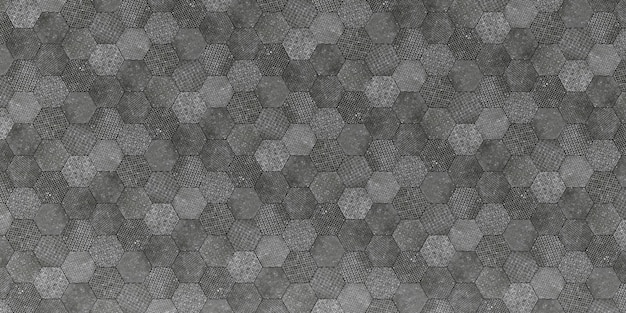 Photo hexagon grey floor tile texture pattern dirty