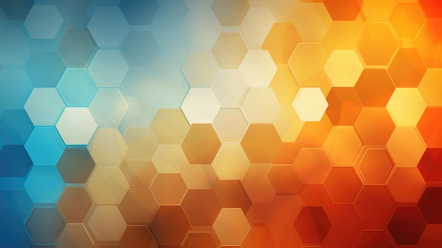 Hexagonal abstract background Futuristic and technology concept Created with Generative AI technology