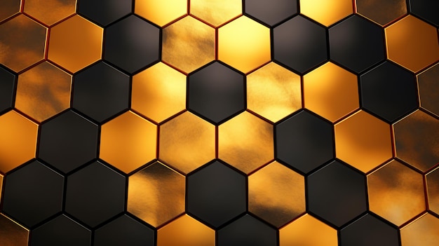 Hexagonal abstract background modern cellular honey