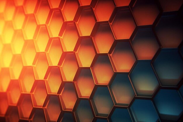 Hexagonal abstract background