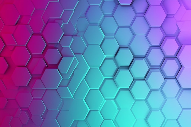 Photo hexagonal color background