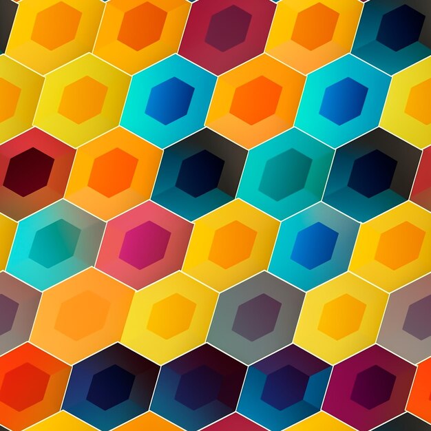 Hexagonal design like a magic