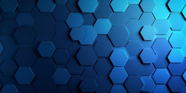 Hexagonal gradient background with blue hexagons