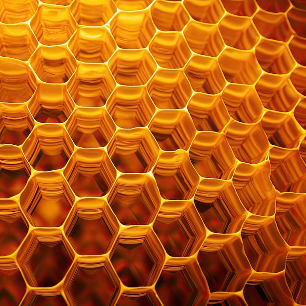 Photo hexagonal honeycomb pattern