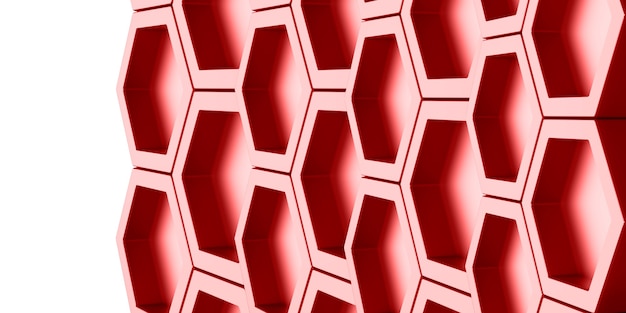 Hexagonal honeycomb wall