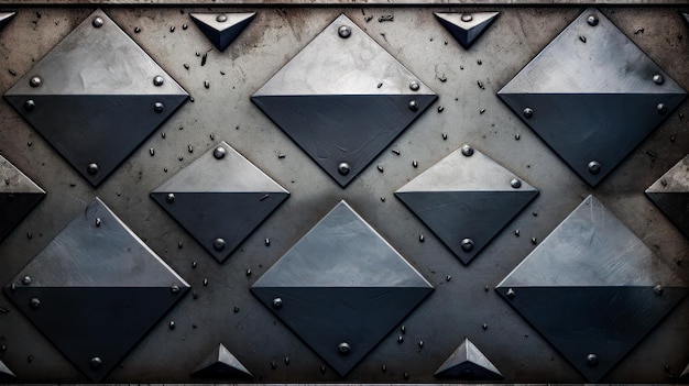 Фон из шестиугольной сетки с эффектом углеродного волокна и геометрической черно-белой цветовой схемой
