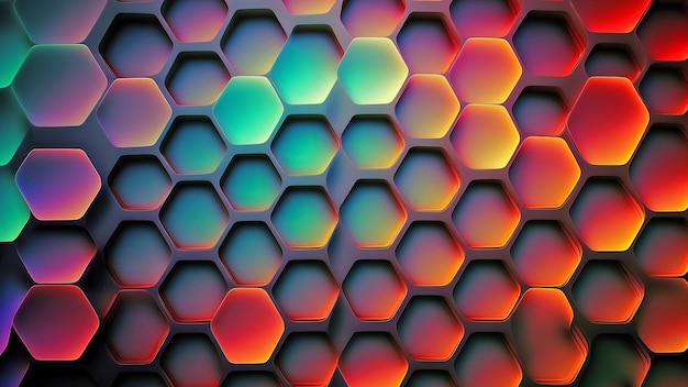 Hexagonal pattern abstract background gradient