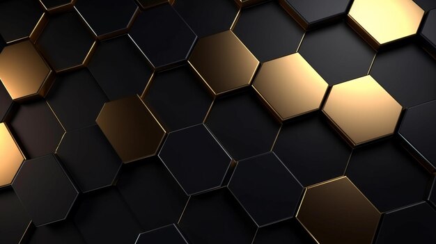 Hexagonal shapes technical background