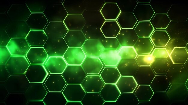 Hexagonal shapes technical background