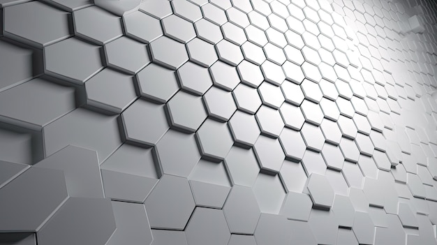 Hexagonal white pattern background wallpaper