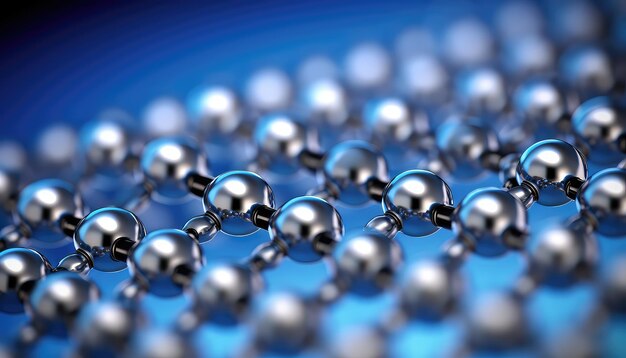 Hexagonale oppervlakte metaalatomen in afdaling