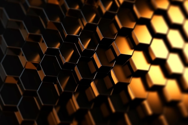 hexagons modern background illustration