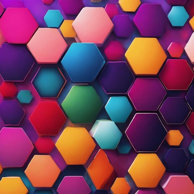 Hexagons modern background illustration