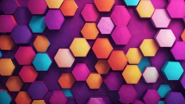 Hexagons modern background illustration