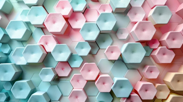 Hexagons Mounted on a Wall