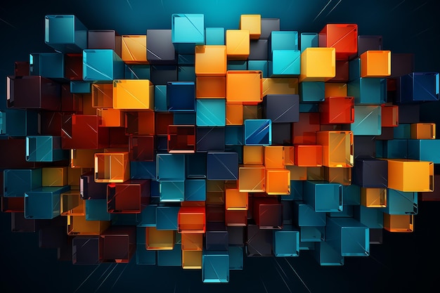 Photo hexogen geometric abstract wallpaper