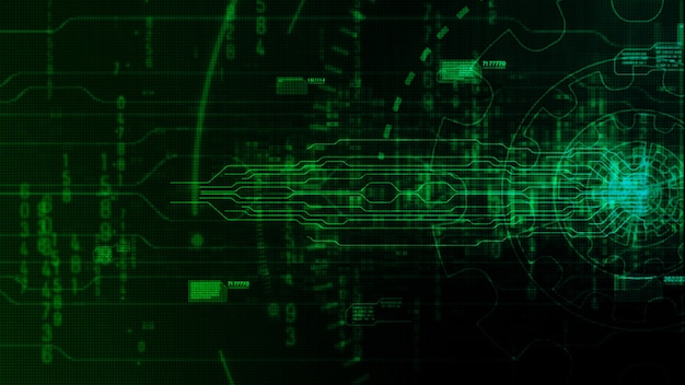 Привет технологий цифровой абстрактный фон с технологией передач