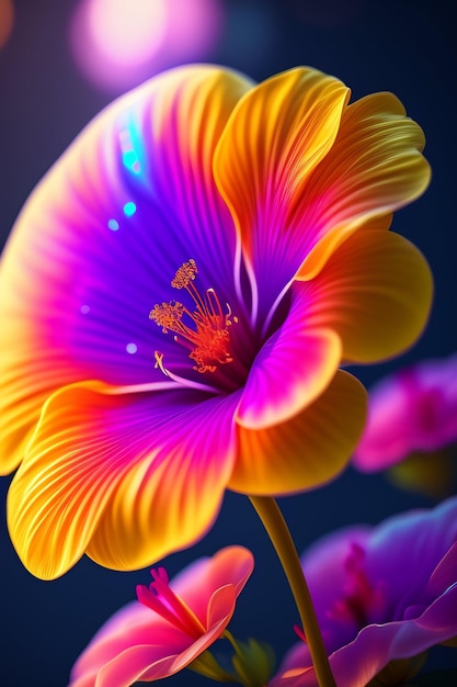 Hibiscus flower art