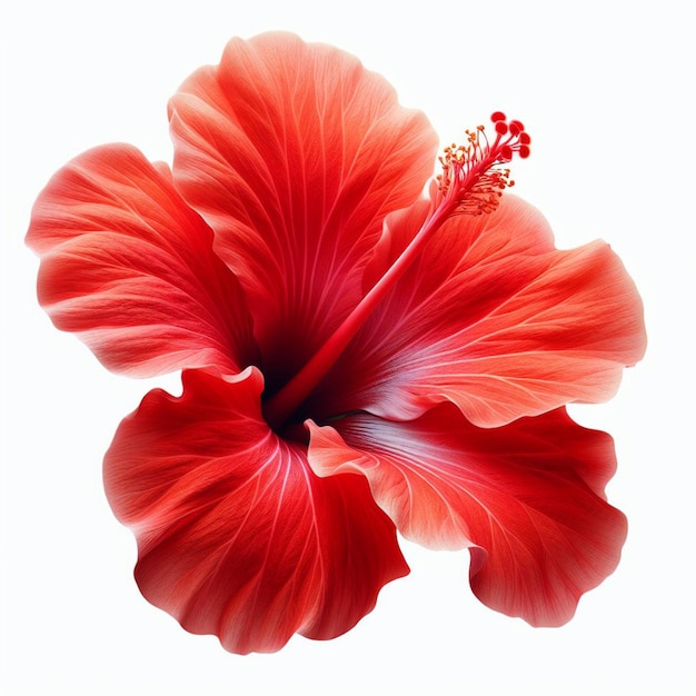 Photo hibiscus flower isolated on white background