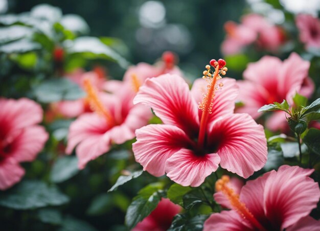 Photo a hibiscus flowers