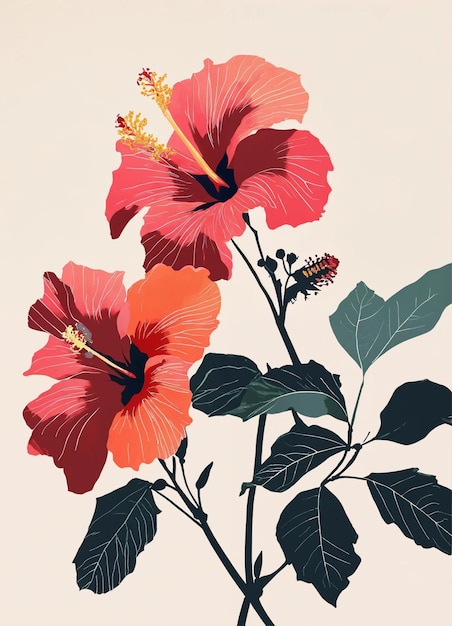 Hibiscus flowers