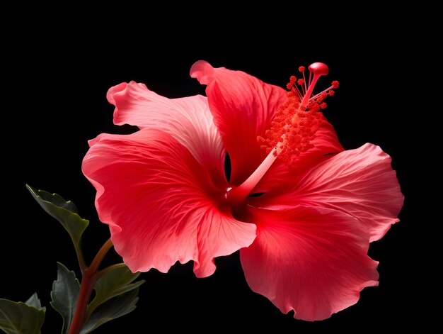 Hibiscus Rosa flower in studio background single Hibiscus Rosa flower Beautiful flower images